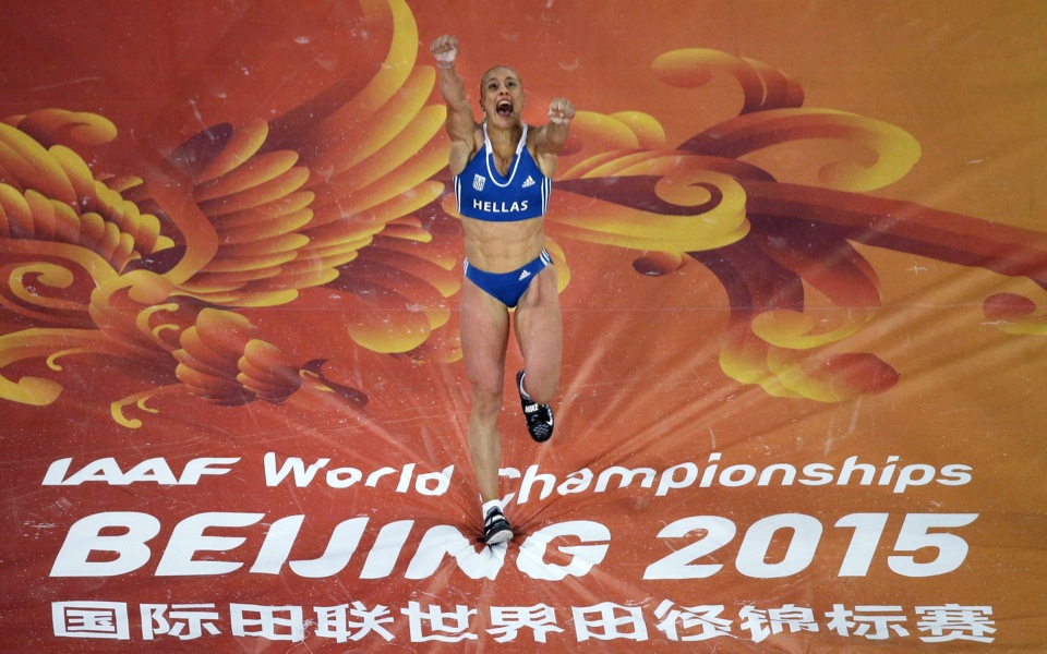 Pole-vaulter Kyriakopoulou wins bronze at Worlds in Beijing