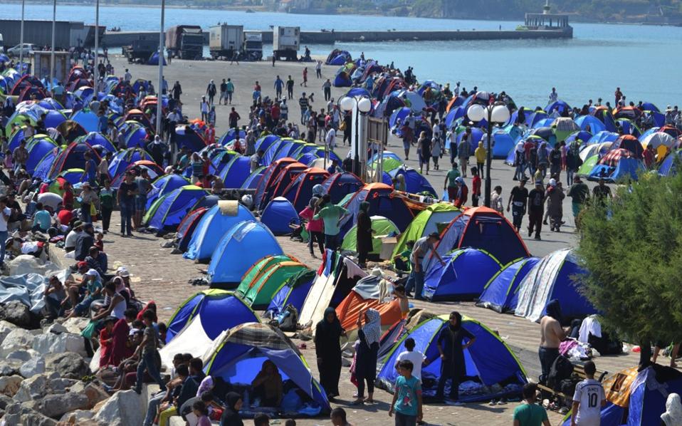 New migrant clashes on Lesvos as EU chief warns ‘exodus’ could last years