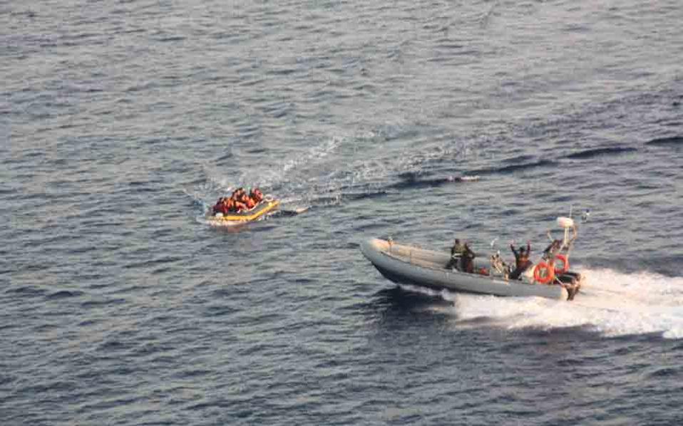 Lesvos coast guard rescues 43 refugees including paraplegic woman
