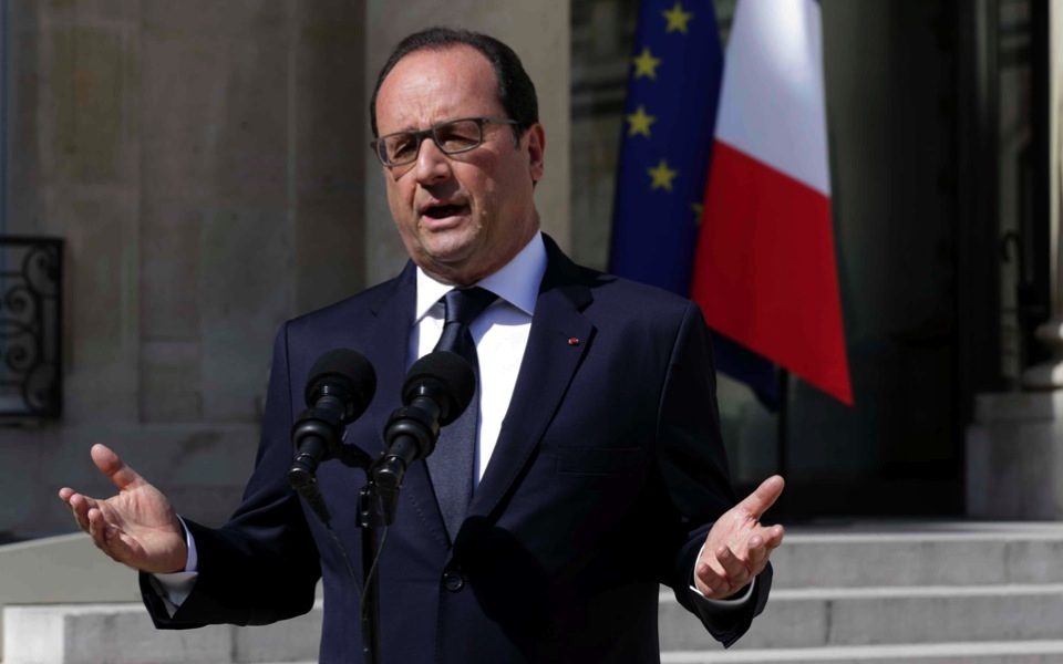 French President Hollande to address Greek Parliament next Friday
