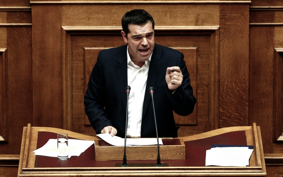 Tsipras slams opposition for lack of support over bailout measures
