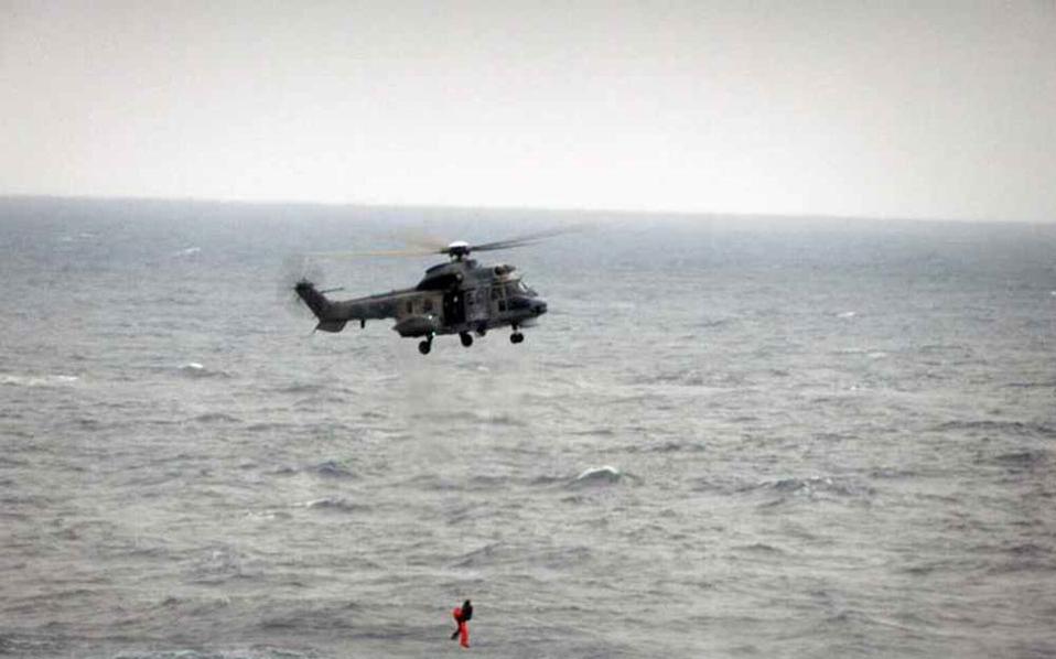 Helicopters winch Lebanese, Syrian migrants from sea off Cyprus