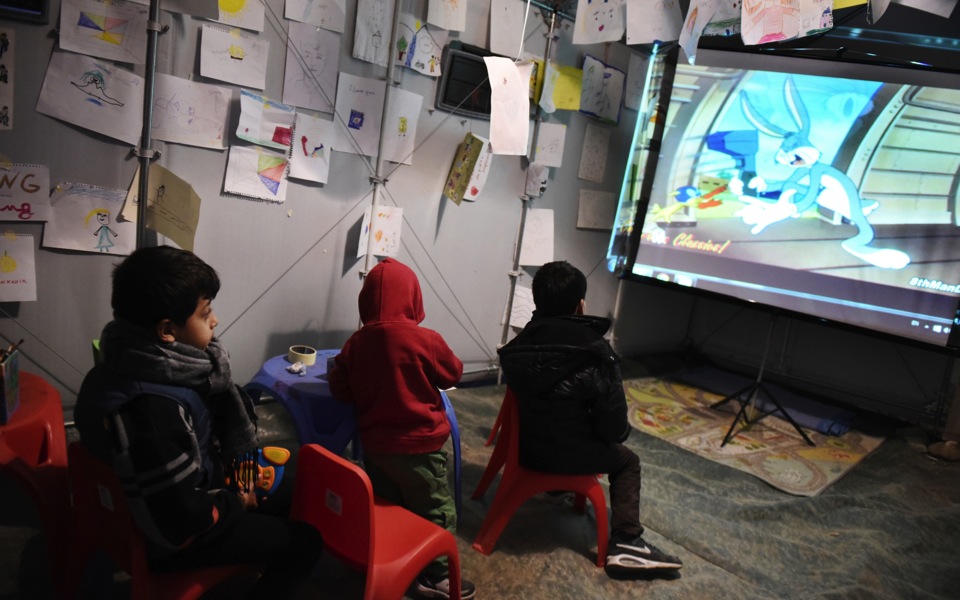 Border play center provides some respite for young refugees