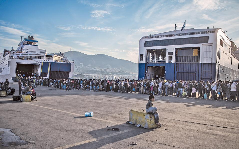 EU tests new screening process on refugee-hit Greek island