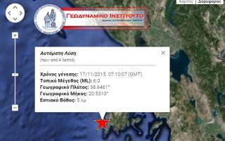 Strong earthquake strikes off western Greece coast