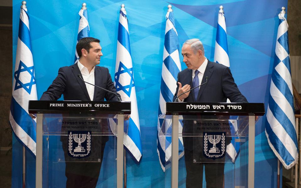 Tsipras meets Netanyahu in Israel