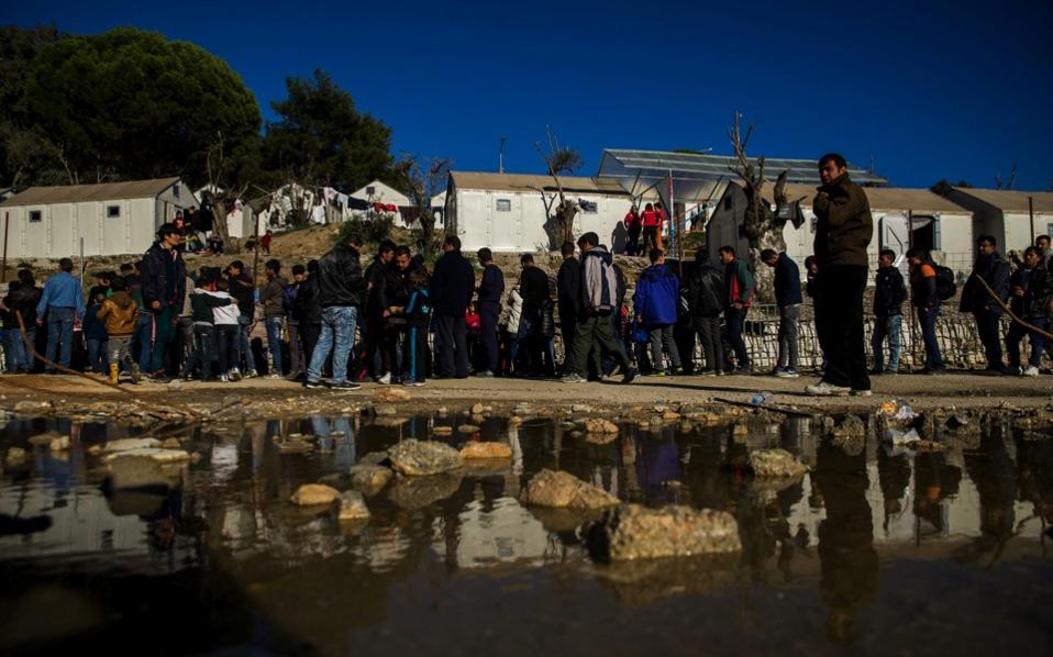 Clashes break out at migrant camp on Lesvos