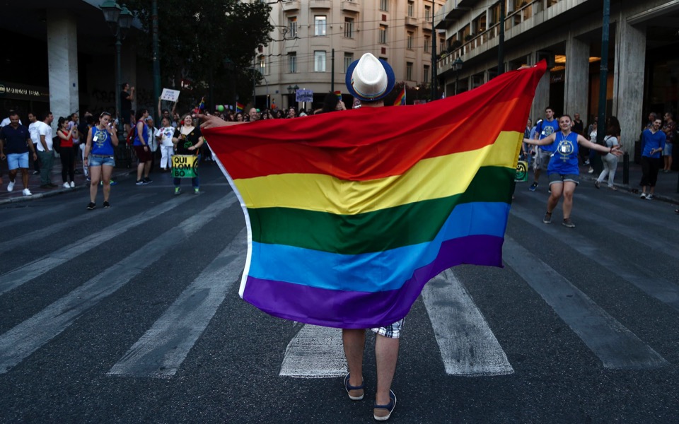 Gay pride parade in Athens