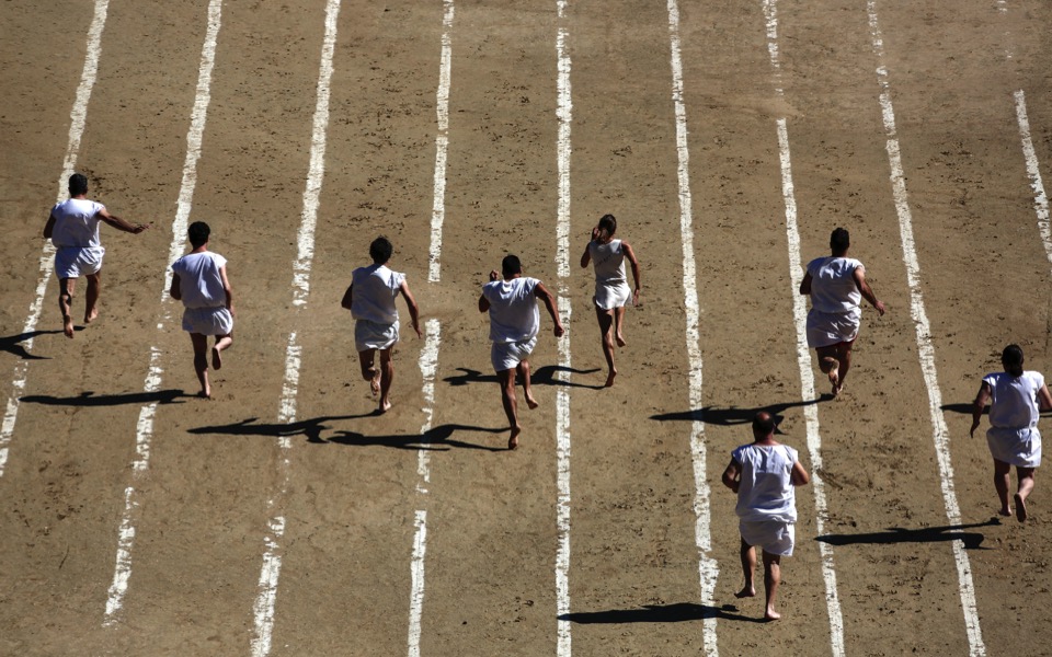 Athletes from around the world re-enact ancient games in Nemea