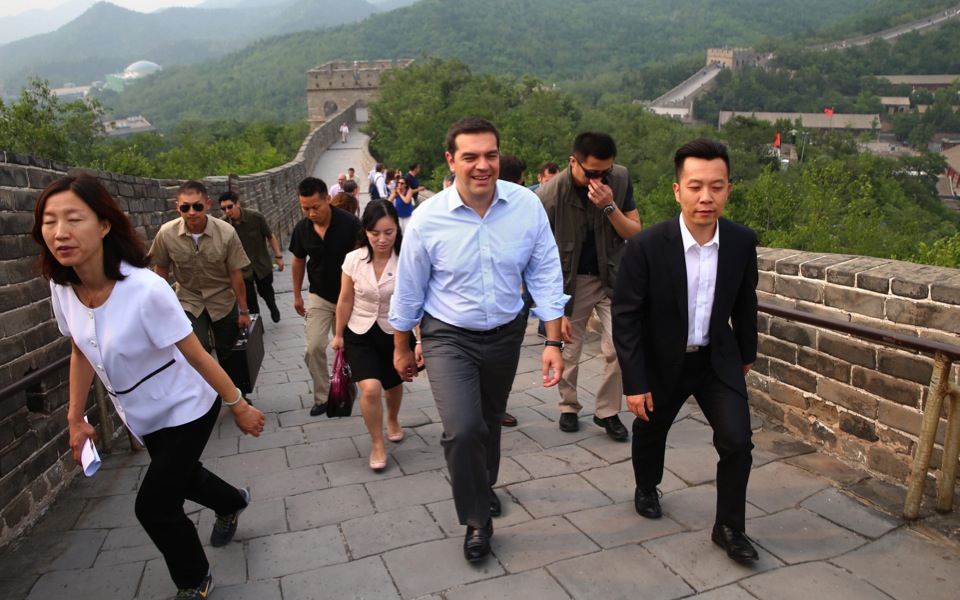 Greek PM visits The Great Wall of China