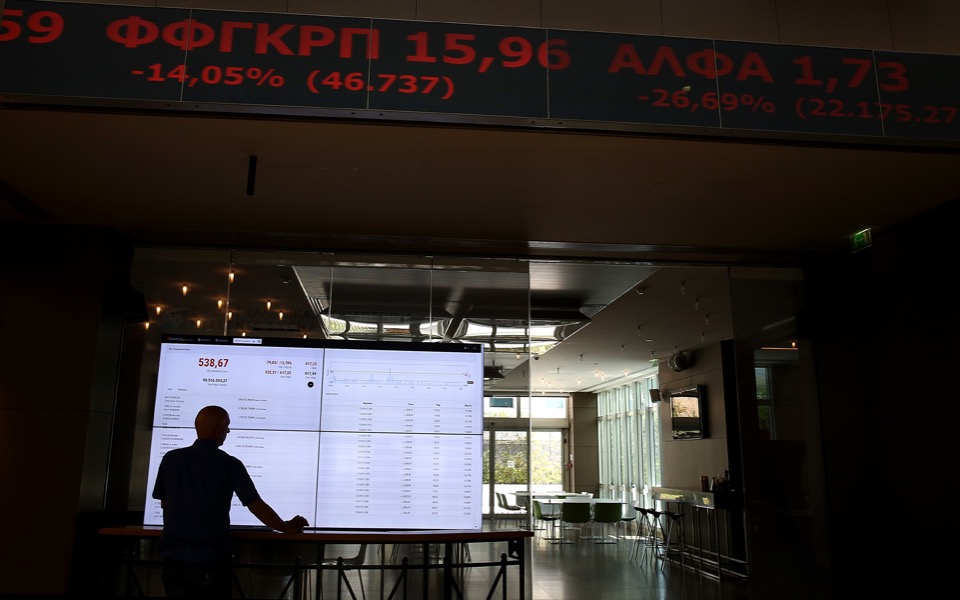 Greek stocks slip after three days on the rise