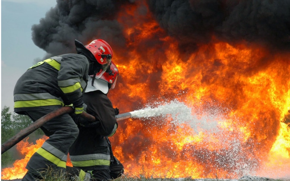 Firefighters battle flames near Argos, Volos and Karditsa