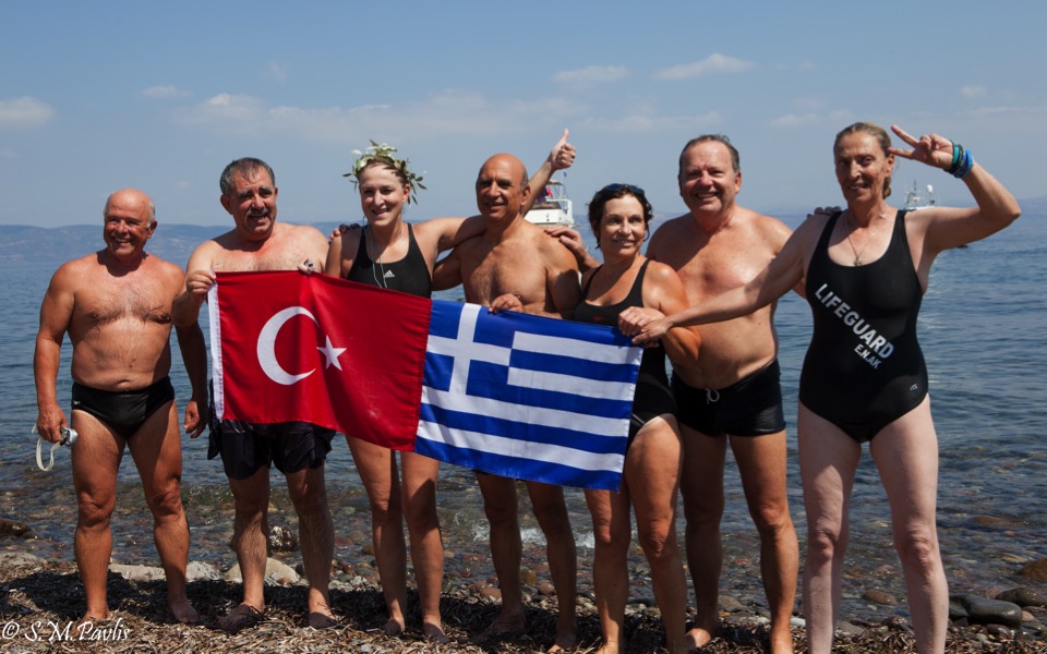 Turkish athletes make symbolic journeys to Lesvos