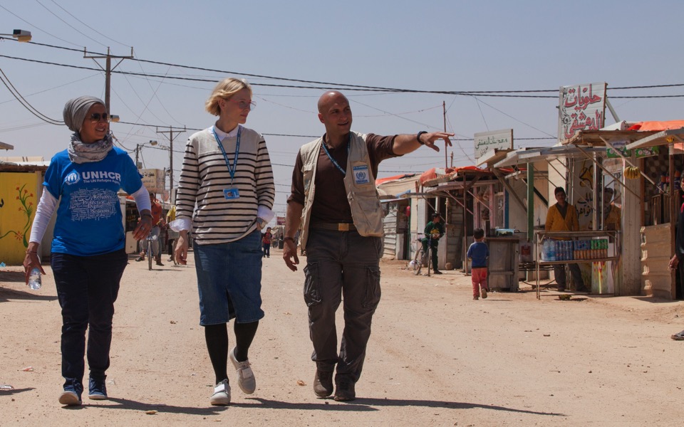 Blanchett, other movie stars spotlight plight of refugees