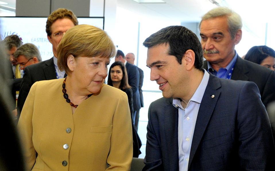Tsipras talks to Merkel before Bratislava summit
