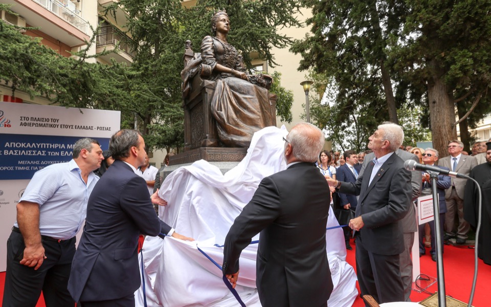 Statue unveiled in Thessaloniki to mark Russian friendship