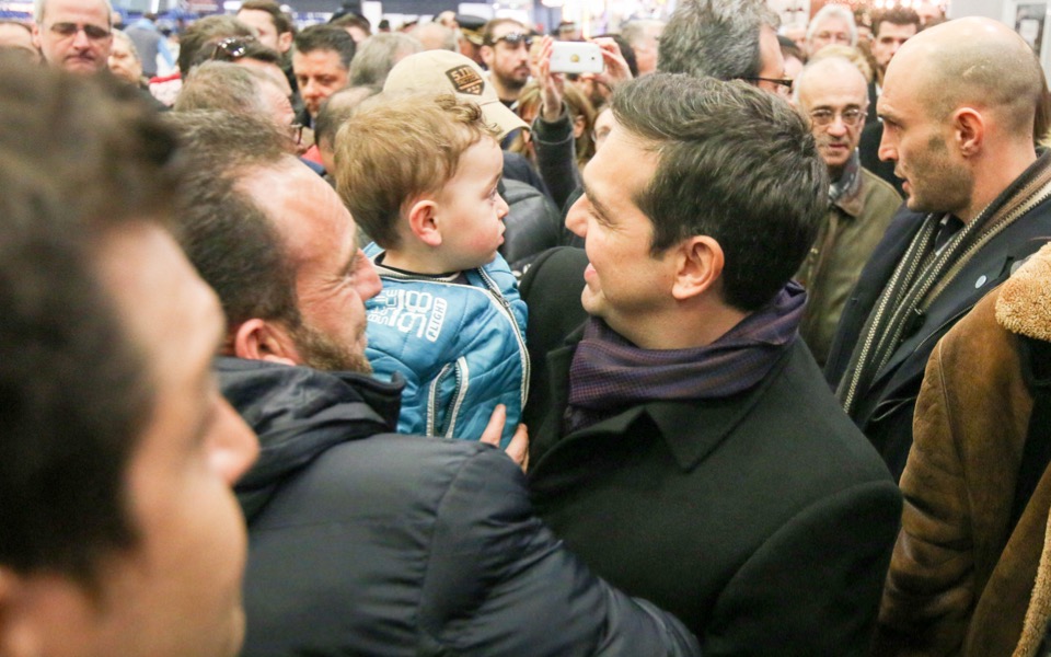 Tsipras attends event for refugee kids