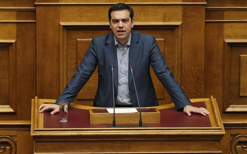 Tsipras says bailout review can be concluded without legislating new measures