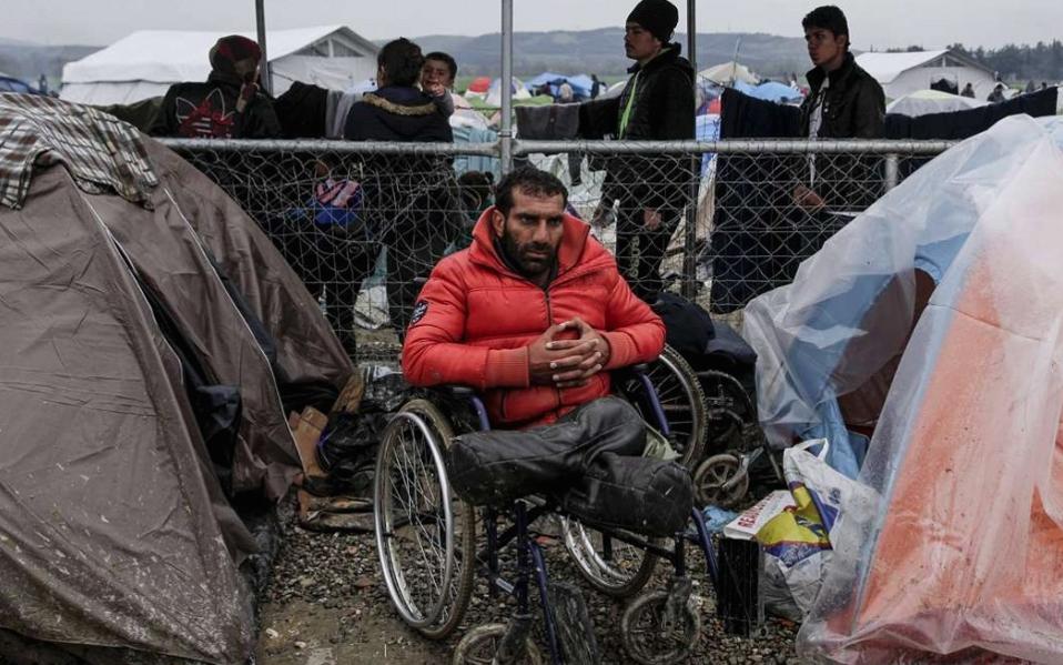 Disabled refugees ‘overlooked’ in Greece, Human Rights Watch says