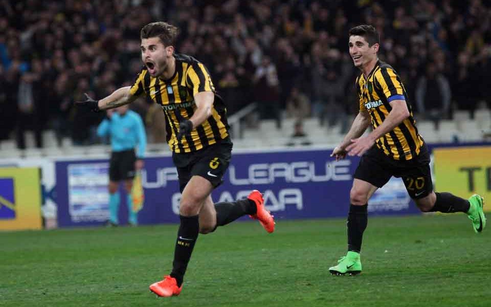 Ajdarevic strike secures AEK victory over Olympiakos