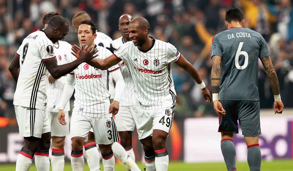 Besiktas thrashed Olympiakos that bowed out of Europe