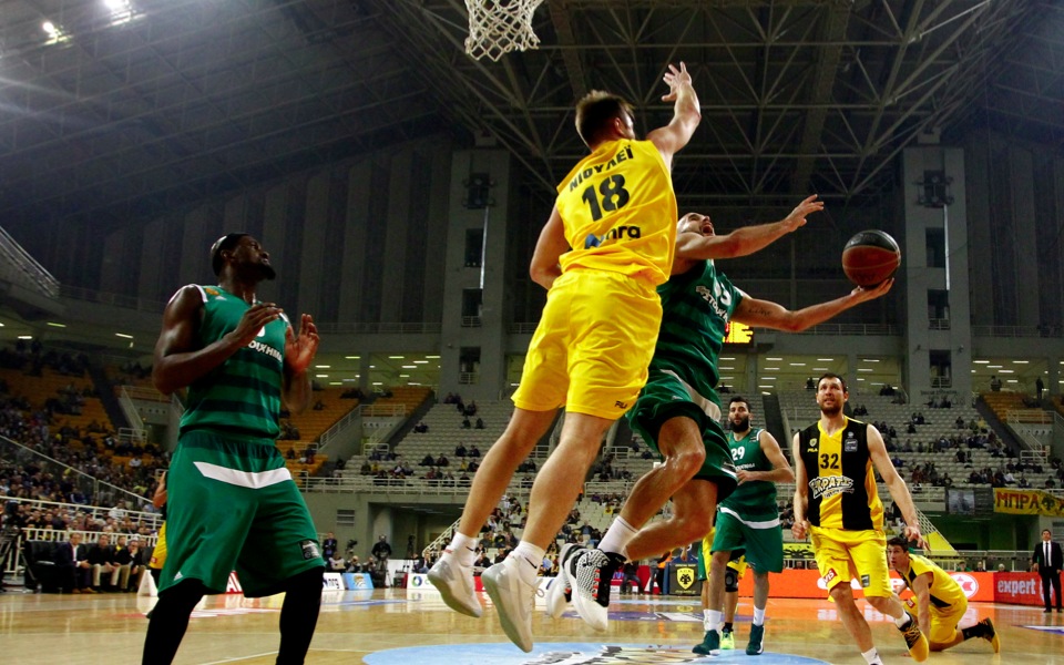 Greens pull away from AEK in double overtime