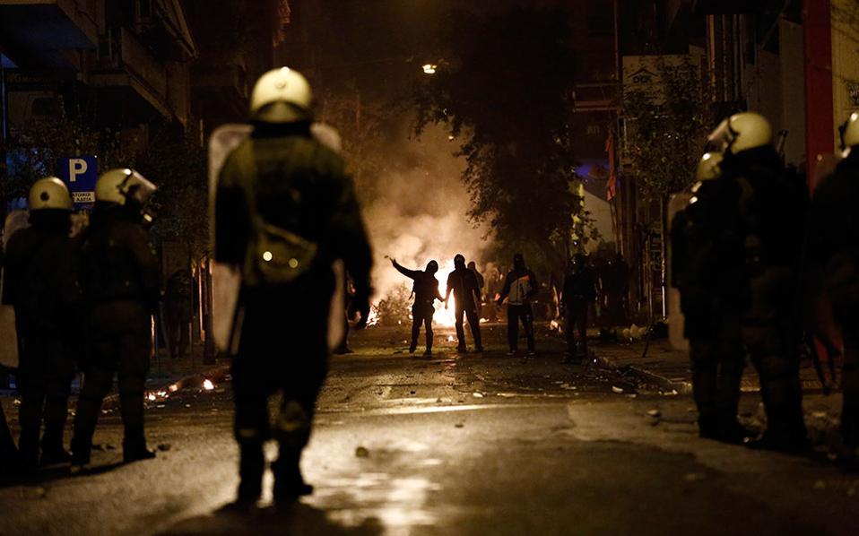 Riot police come under barrage of attacks in central Athens