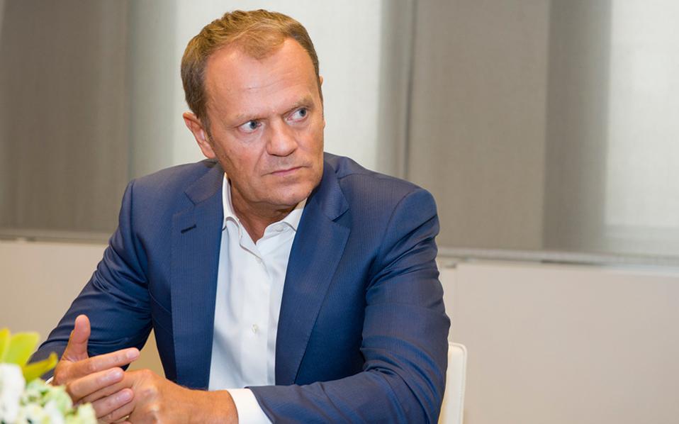 Tusk says Greece, lenders close to concluding bailout review
