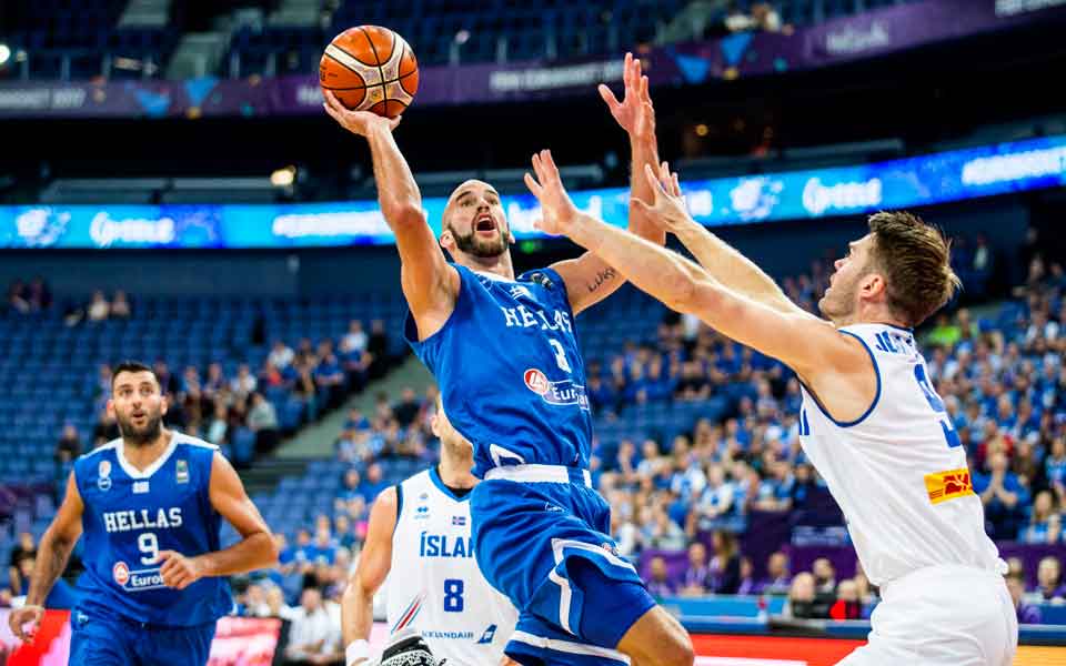 Greek hoopsters enter Eurobasket with 29-point win over Iceland