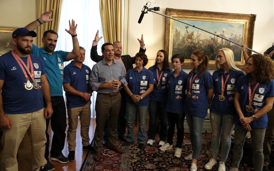 Deaf athletes honored at Maximos Mansion