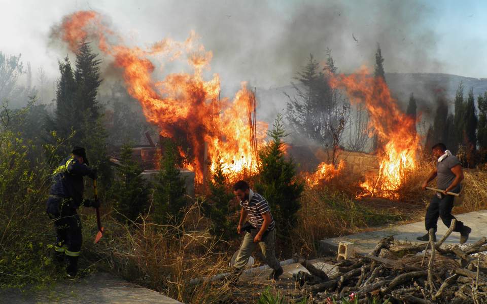Officials say Kythera wildfire mostly contained