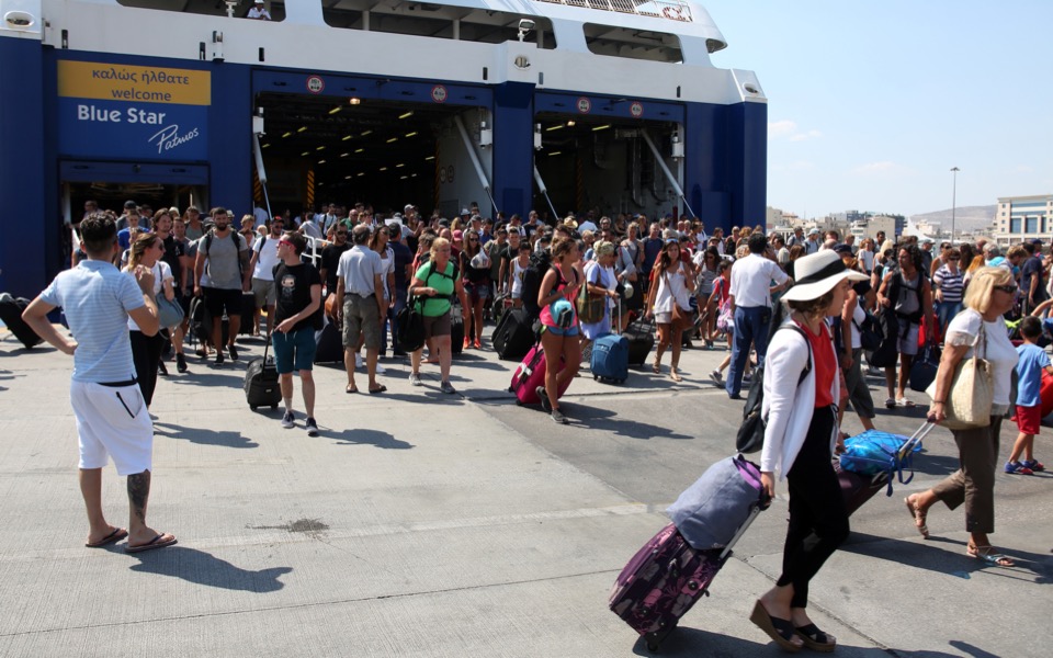 Ferry traffic up as holidaymakers start returning