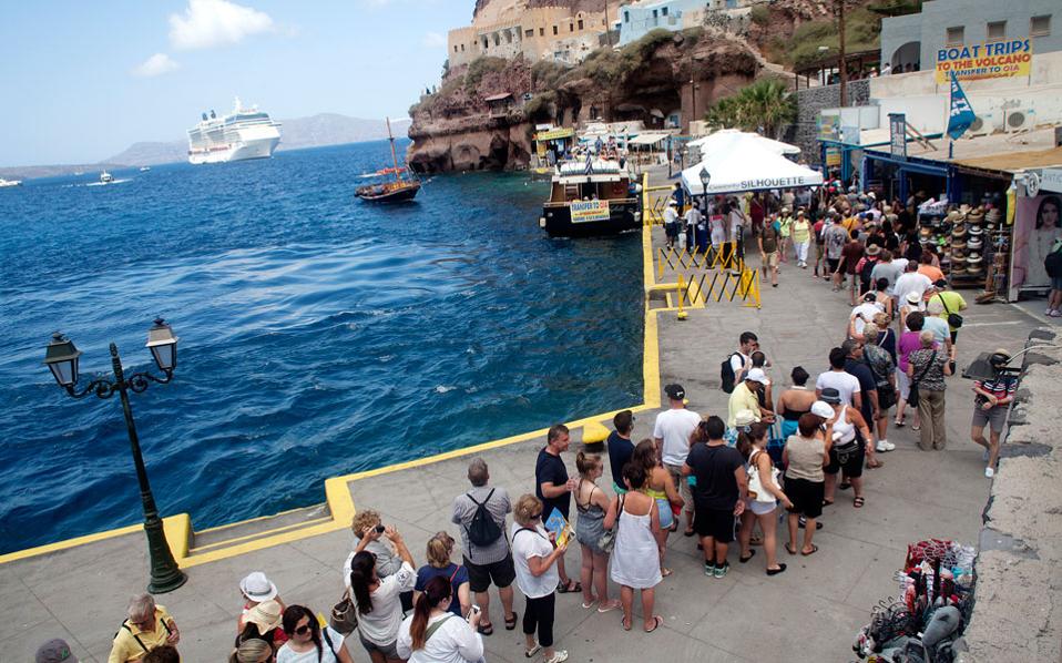 Tourism boom putting strain on holiday island of Santorini