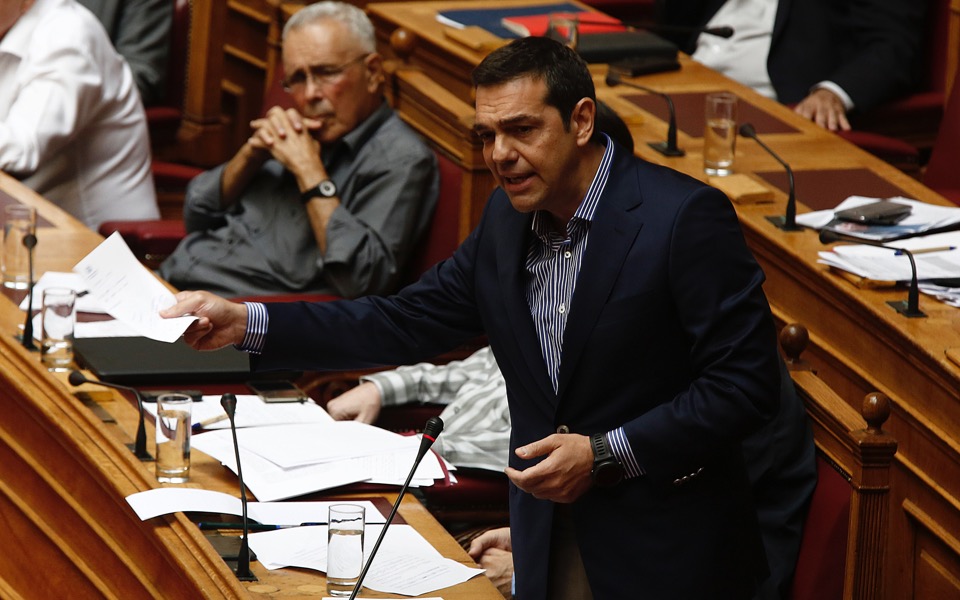 Tsipras looks to press the reset button and stop slide