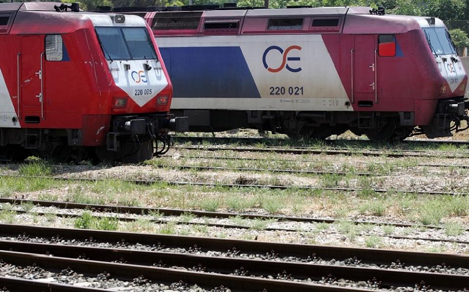Freight train derails in central Greece