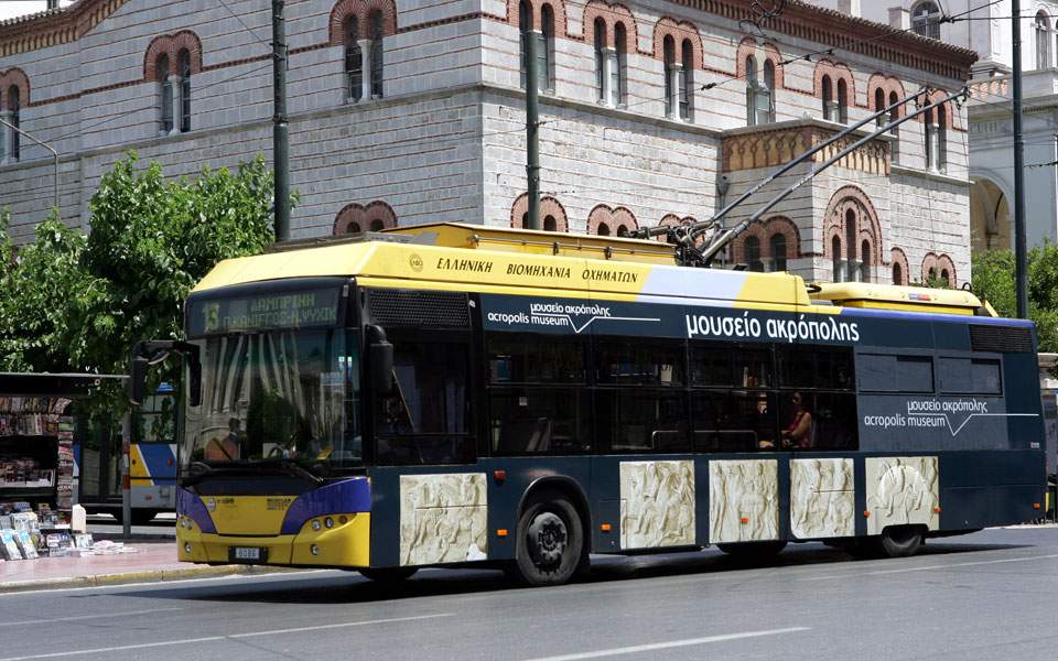 Athens bus and trolley bus drivers holding stoppage on Thursday