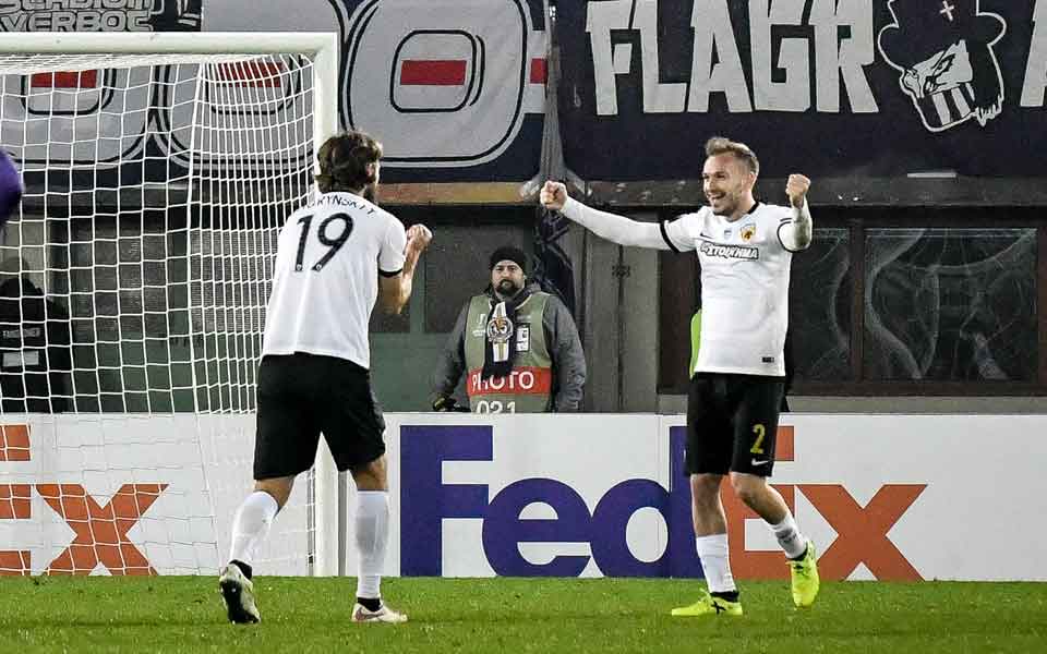 AEK holds Austria to make the last 32 of Europa League