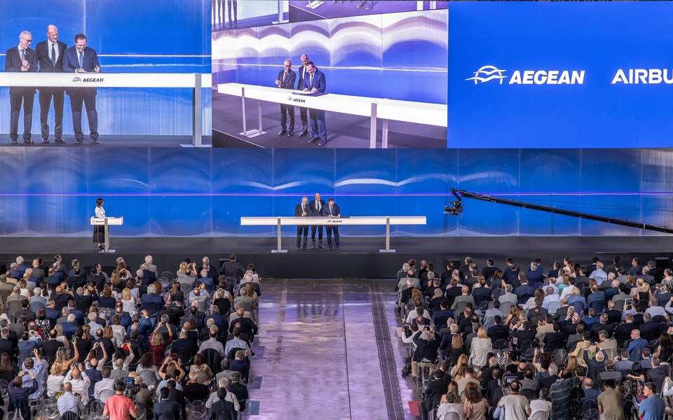 Greek carrier Aegean signs $5 billion order for Airbus A320 neo planes
