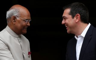 Greek PM welcomes Indian president