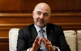 Moscovici says front-loaded measures for Greek debt will enhance confidence