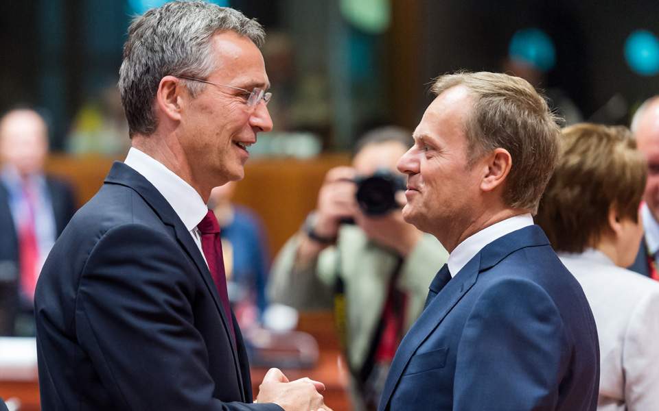 Stoltenberg, Tusk call on Greece, FYROM not to ‘waste’ opportunity for solution