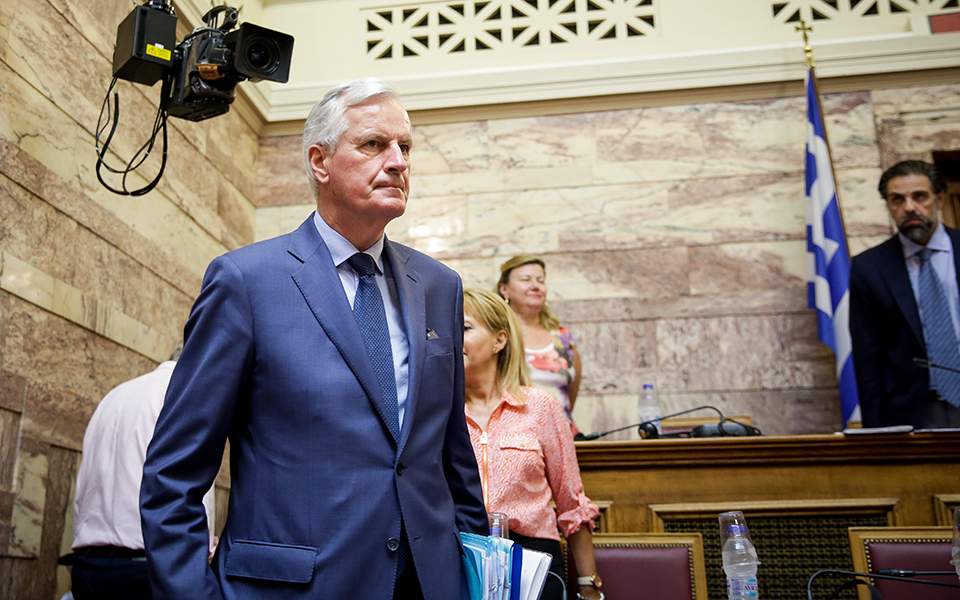 Barnier conveys EU support for fire victims in Athens visit