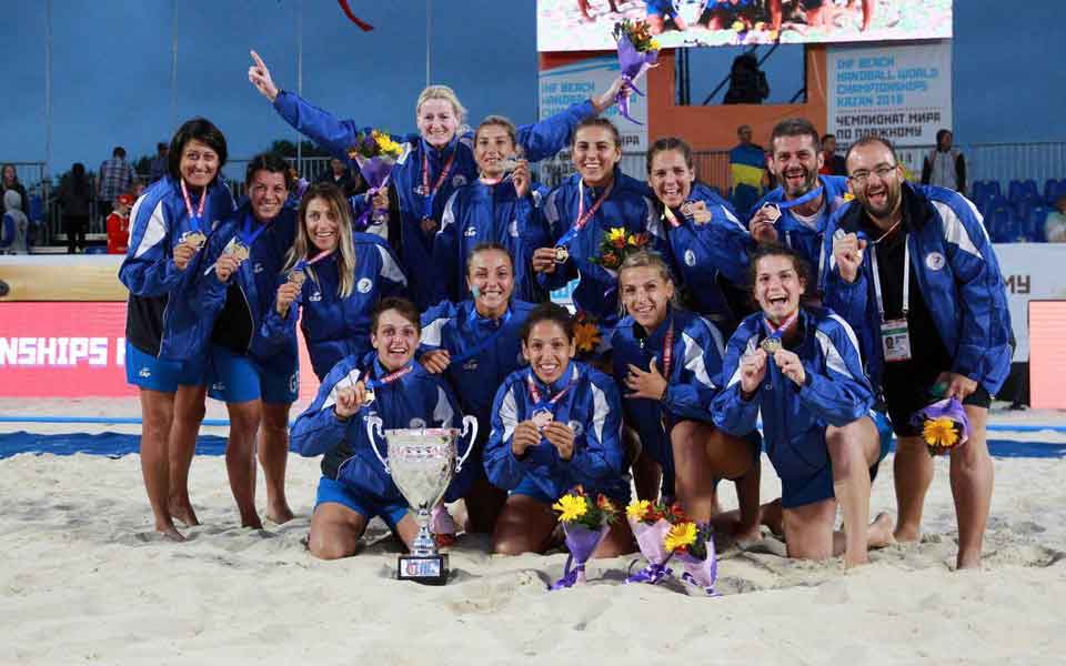 Greece unlikely world champion in women’s beach handball