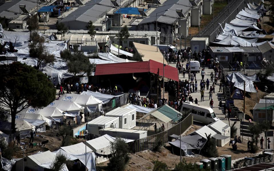 Violent brawl leaves eight hurt at Moria migrant camp on Lesvos