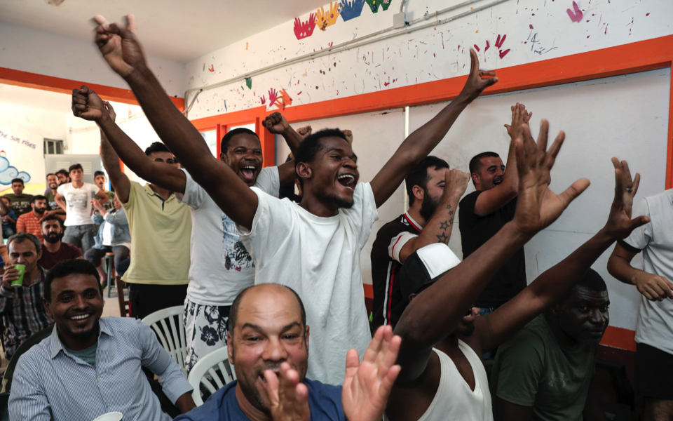 Migrants in Greece catch World Cup fever