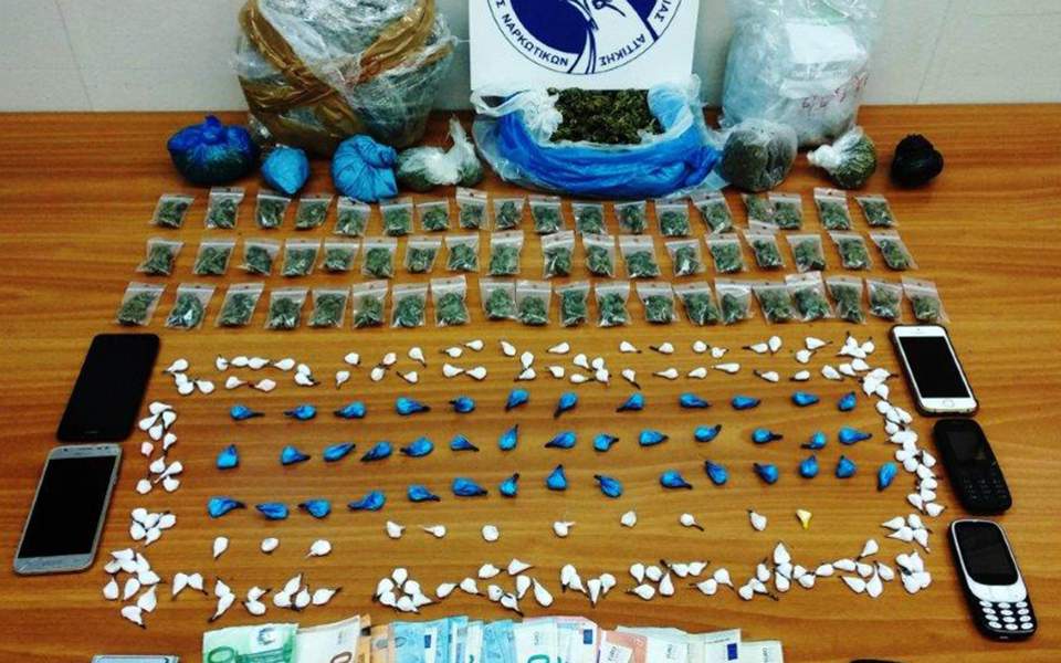 Drugs confiscated in crackdown in downtown Athens