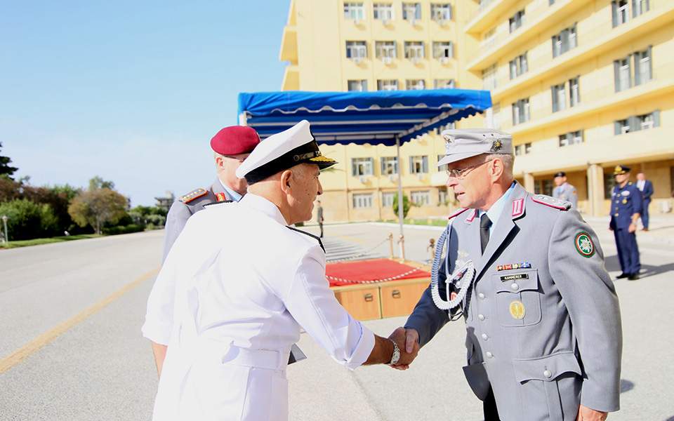 Armed Forces chief welcomes German counterpart