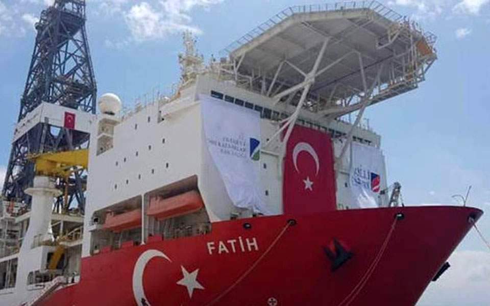 Turkish drilling ship to begin Mediterranean operations Wednesday, says minister