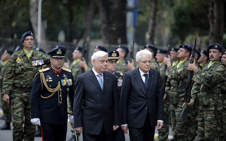 Greek, Italian presidents in Thessaloniki as Greece marks entry into WWII