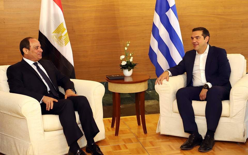 Tsipras, El-Sisi discuss EEZ delineation